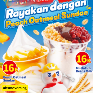 Read more about the article Menu Baru Mixue Tomohon! Peach Oatmeal Sundae & Mi-Oats’n Beans Milk Cuma 16K